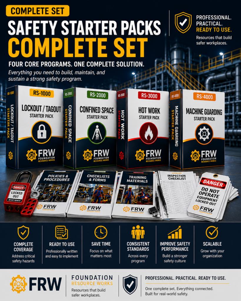 FRW Complete Safety Starter Pack Set