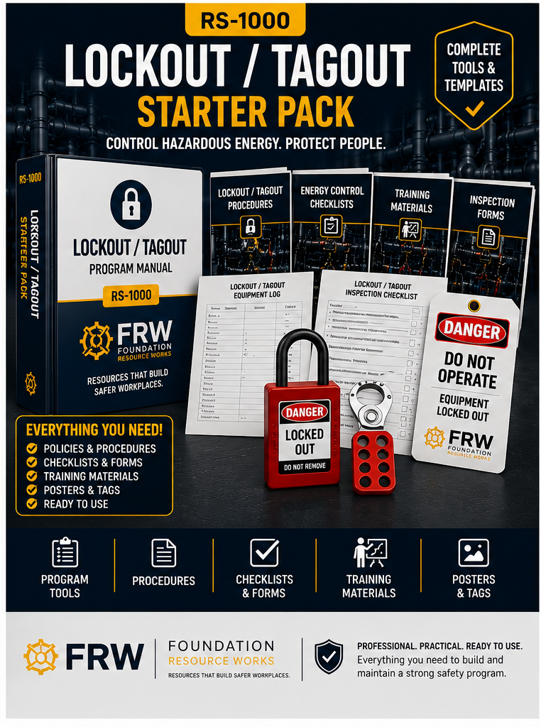 RS-1000 Lockout / Tagout Starter Pack